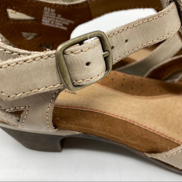 Rockport Cobb Hill Aubrey t-strap khaki WIDE - Picture 6 of 10